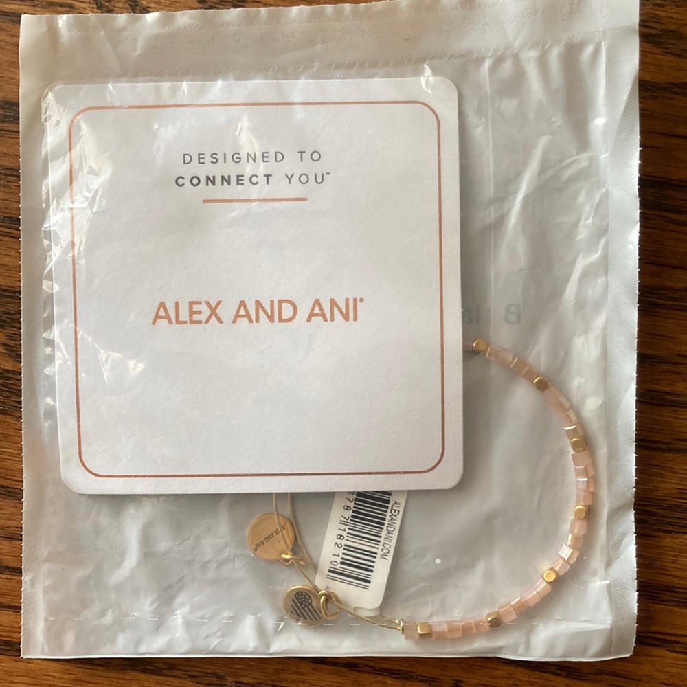 NWT Alex and Ani Balance Bead Rose Gold Bracelet
